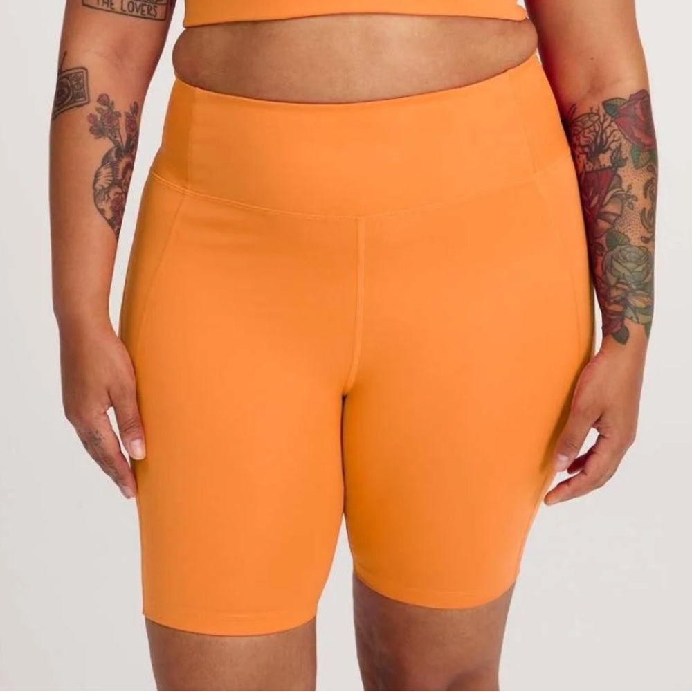 Girlfriend Collective Horizon High Rise Bike Shorts Sizd Medium